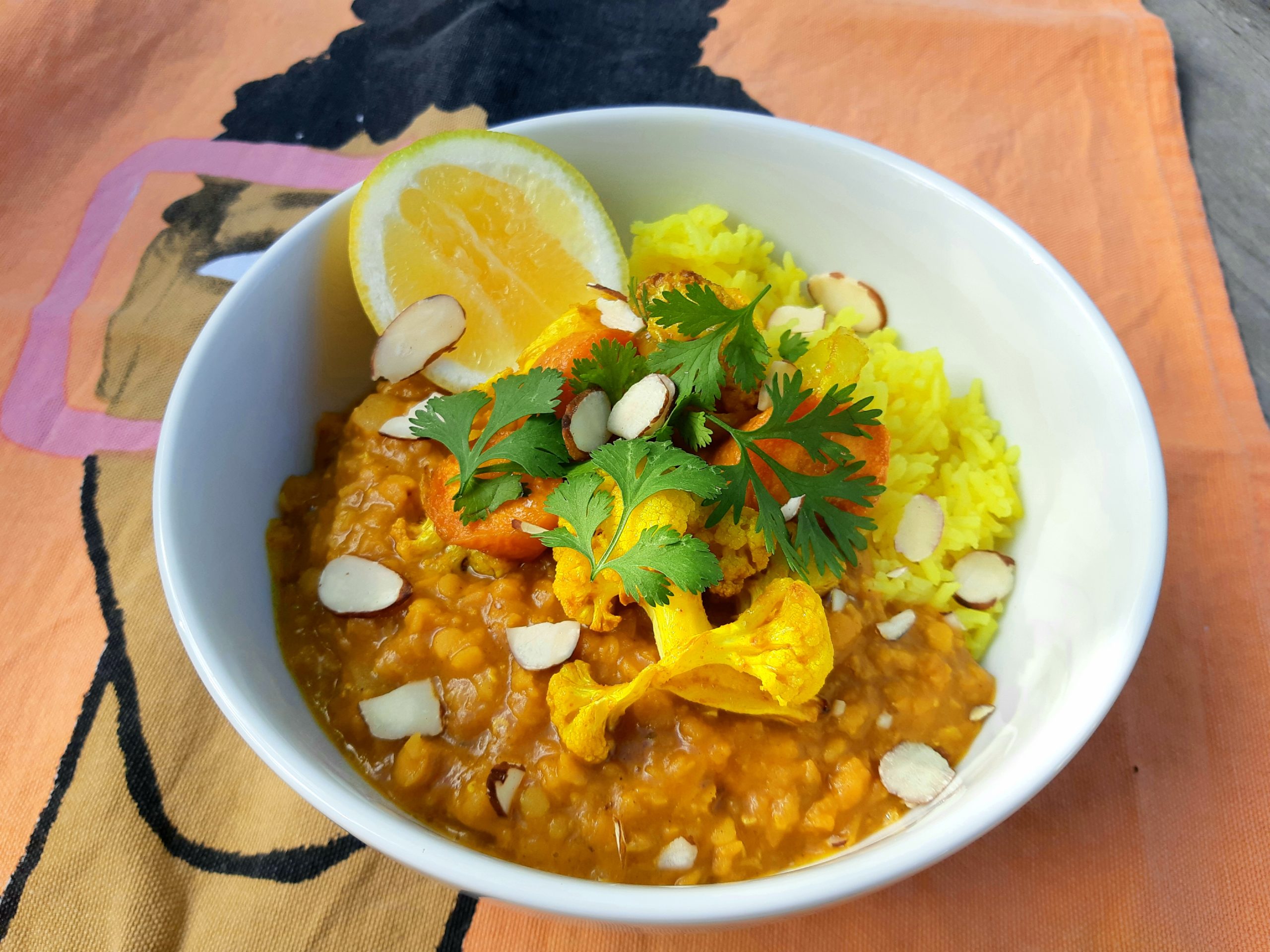 Bowl of Spiced Coconut Dhal